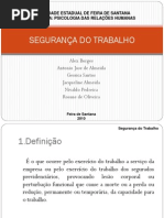 slides Segurança do Trabalho seminario pronto