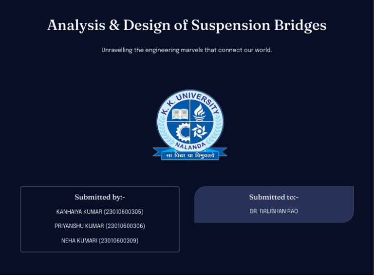 Analysis and Design of Suspension Bridges (2) Compressed Extracted ...