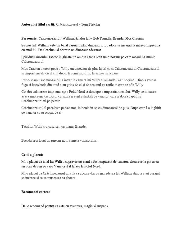 Fisa de Lectura 32 PDF Free | PDF