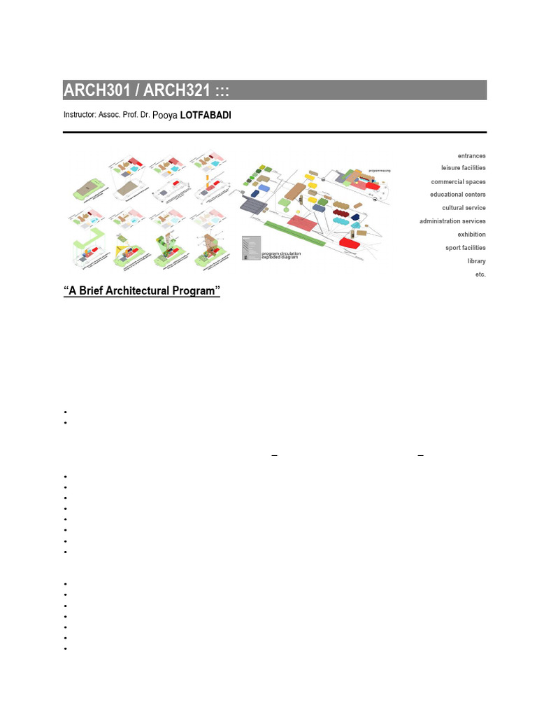 Architectural Program for Public Spaces | PDF