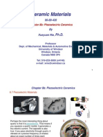 Ceramic Materials Ceramic Materials: Chapter 8b: Piezoelectric Ceramics