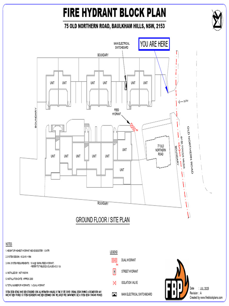 Fire Hydrant Block Plan - Baulkham Hills | PDF | Chess Theory | Chess