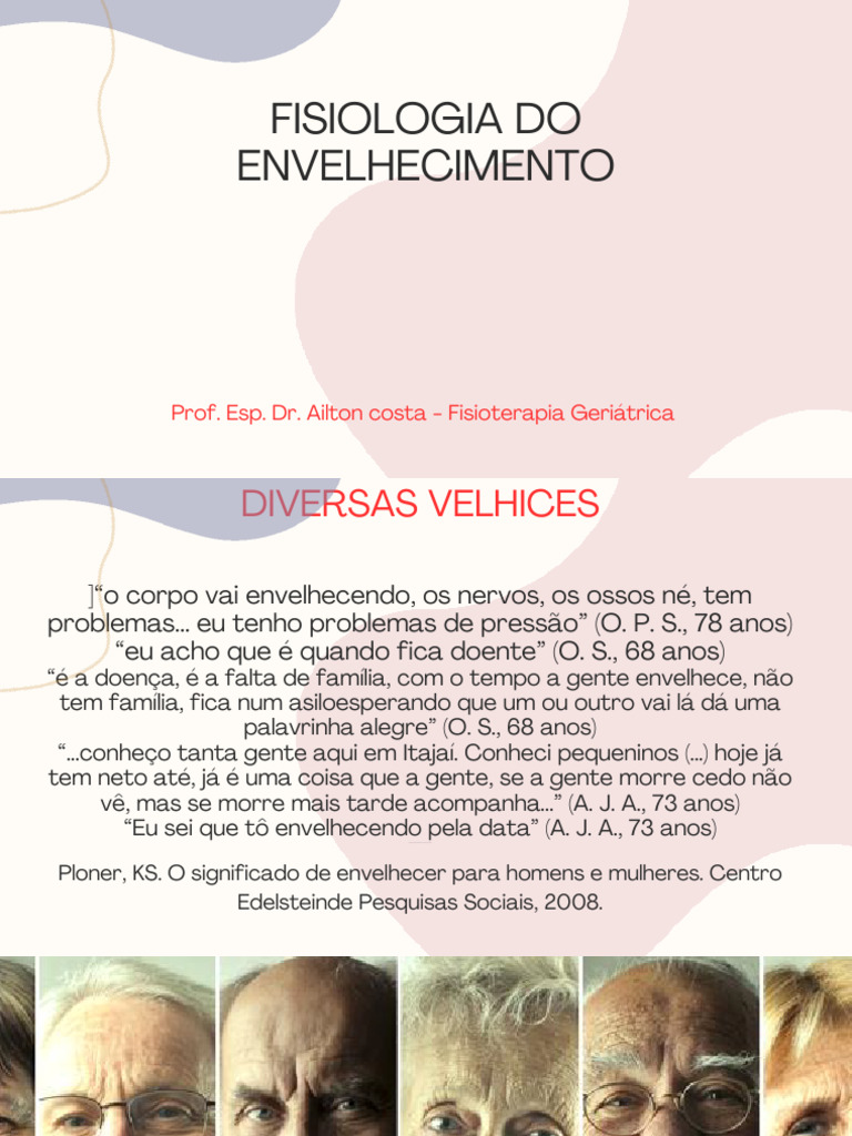 Fisiologia do Envelhecimento e Saúde Idosa | PDF | Envelhecimento ...