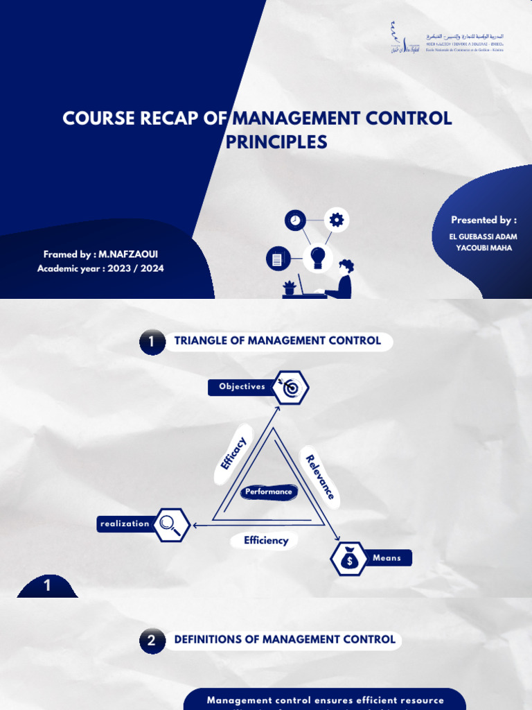 Management Control Course Overview 2023 | PDF | Budget | Accounting