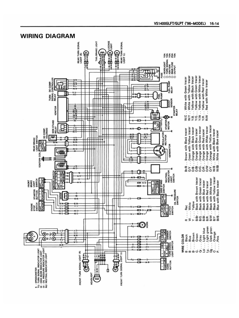Diagrama Vs1400 GLFT-GLPT (96-Model) | PDF
