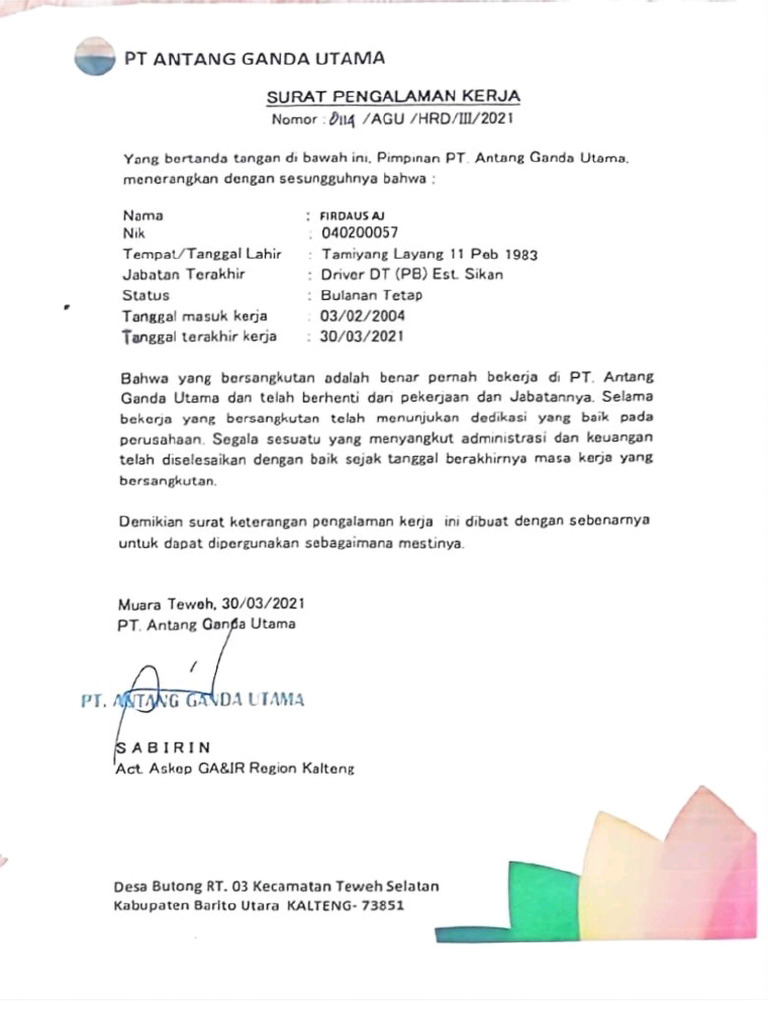 Pengalaman Antang | PDF