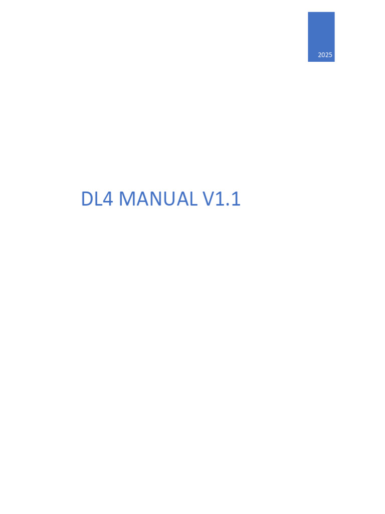 DL4_MANUAL_V1.1 | PDF | Usb | Command Line Interface