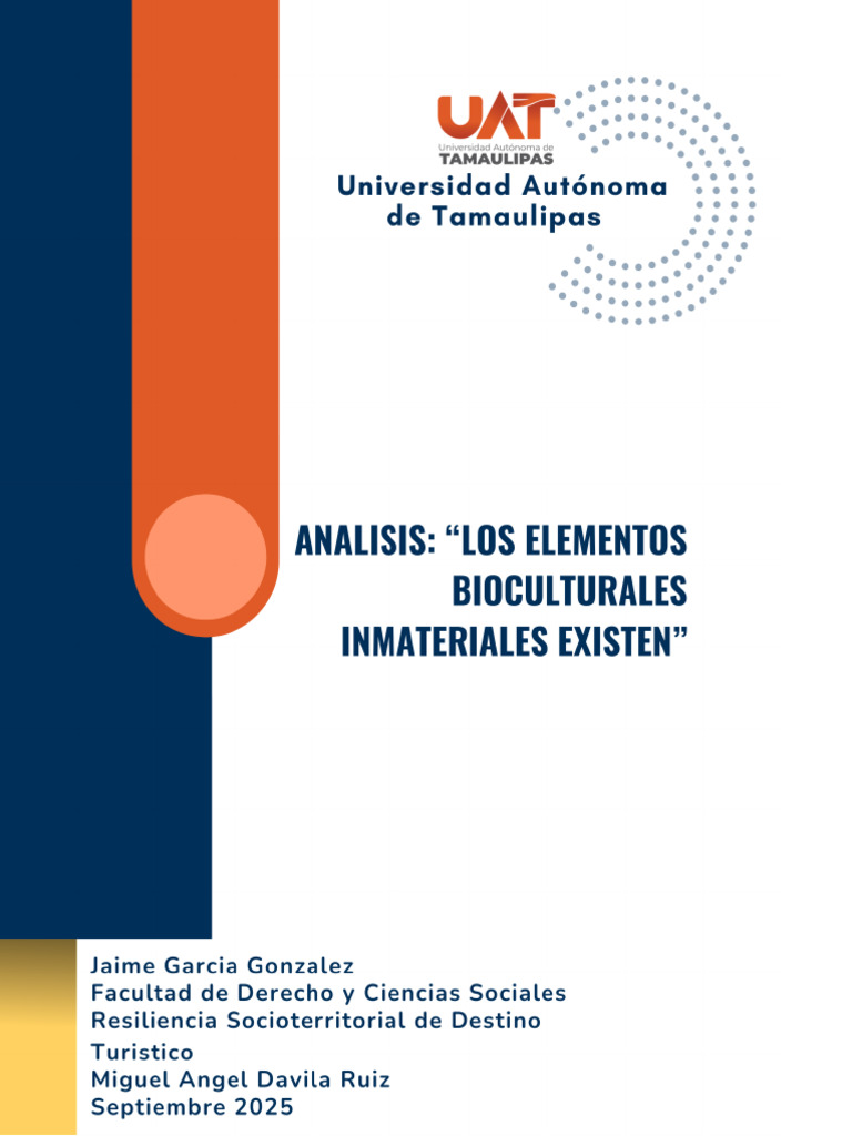 Análisis 'Los Elementos Bioculturales Inmateriales Existen' | PDF ...