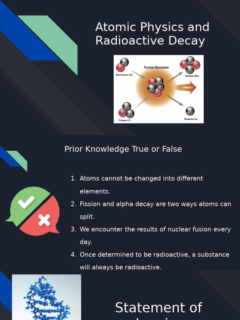 Understanding Atomic Physics and Decay | PDF | Radioactive Decay ...