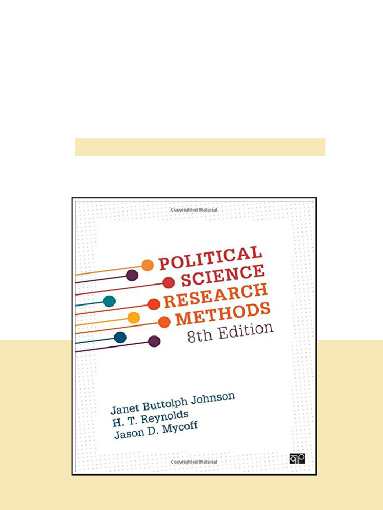 Political Science Research Methods 8th Janet Buttolph Johnson online ...