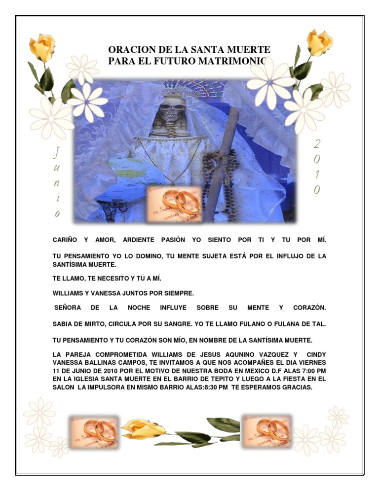 Oracion De La Santa Muerte