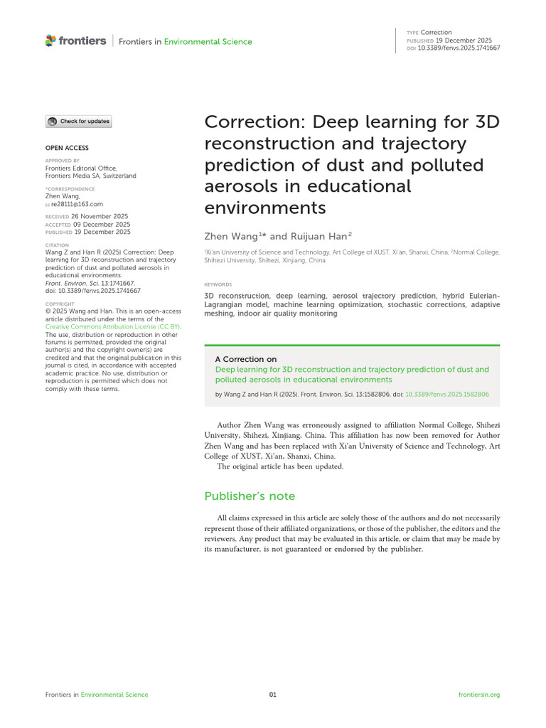 Deep Learning For 3D Reconstruction | PDF | Open Access
