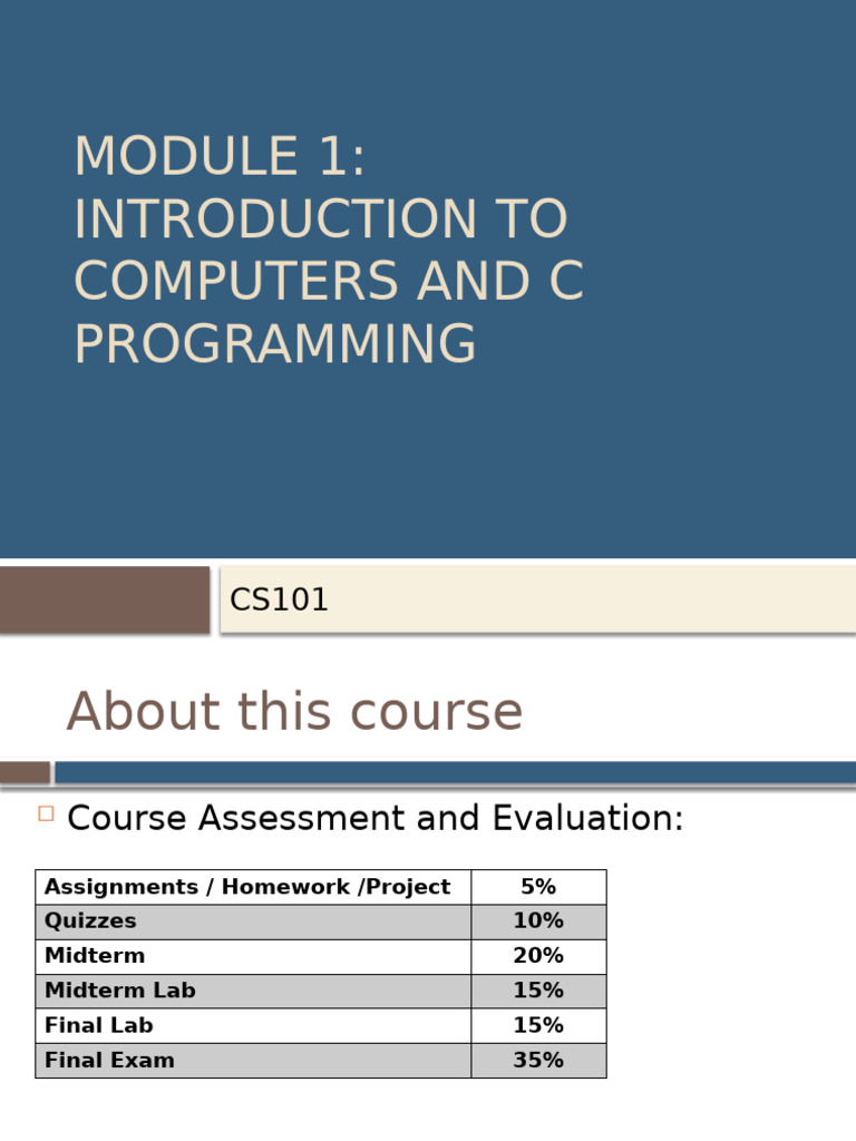 CS 101 - Module 1 | PDF | Computer Programming | Assembly Language