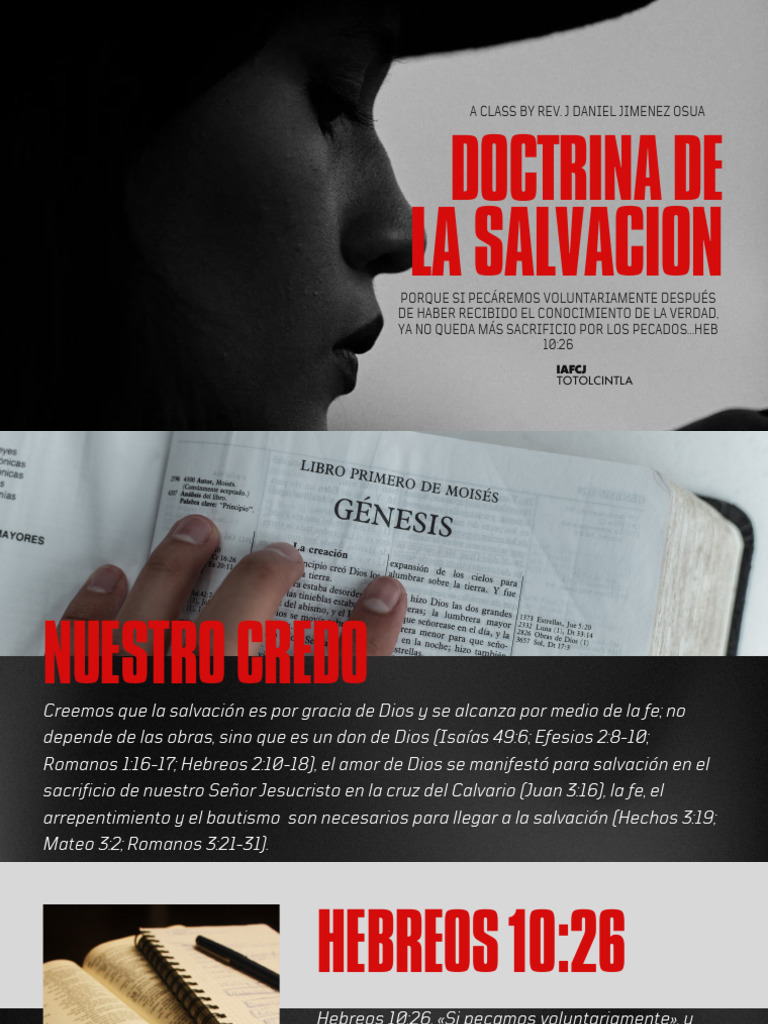 Doctrina de la Salvación Cristiana | PDF | Salvación | Cristo (título)