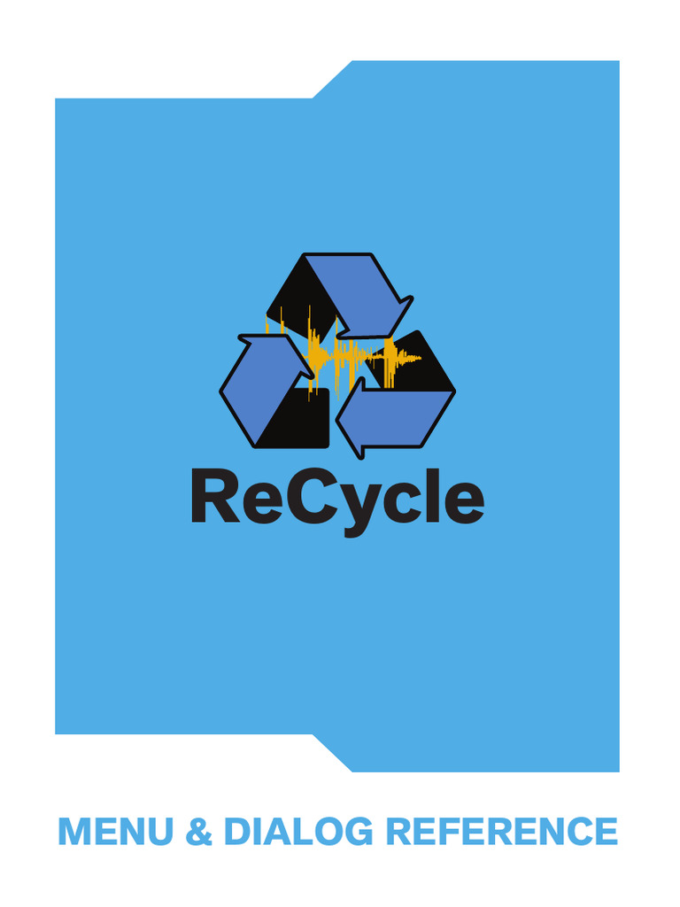 ReCycle Menu & Preferences Guide | PDF | Sampling (Signal Processing ...