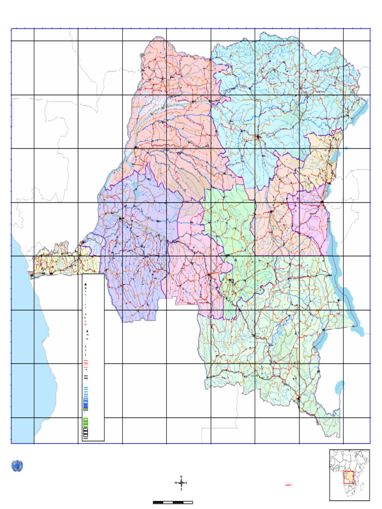 Democratic Republic of Congo Map GL 101 | PDF