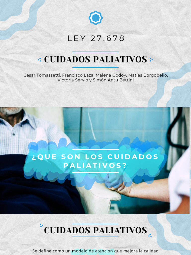 Ley de Cuidados Paliativos | PDF | Cuidados paliativos | Cuidado de la ...