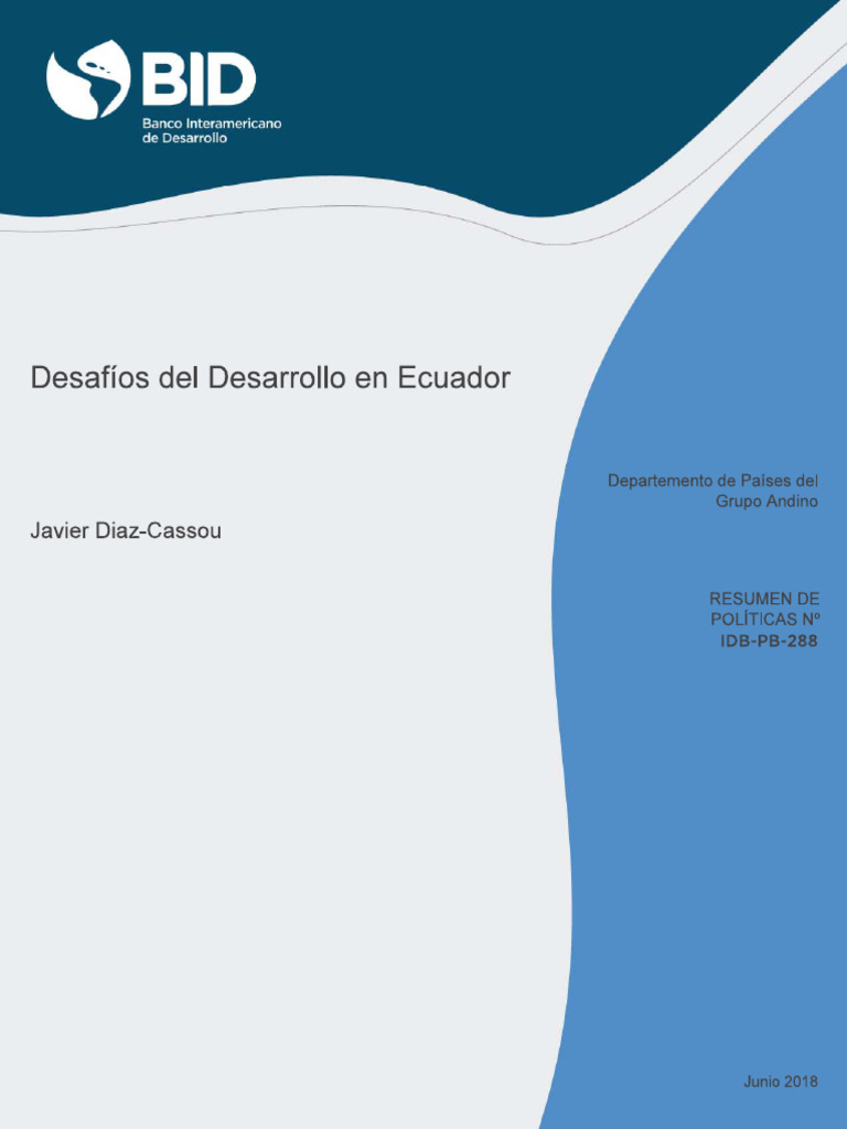 Desafíos Del Desarrollo en Ecuador | PDF | Ecuador | Producto Interno Bruto
