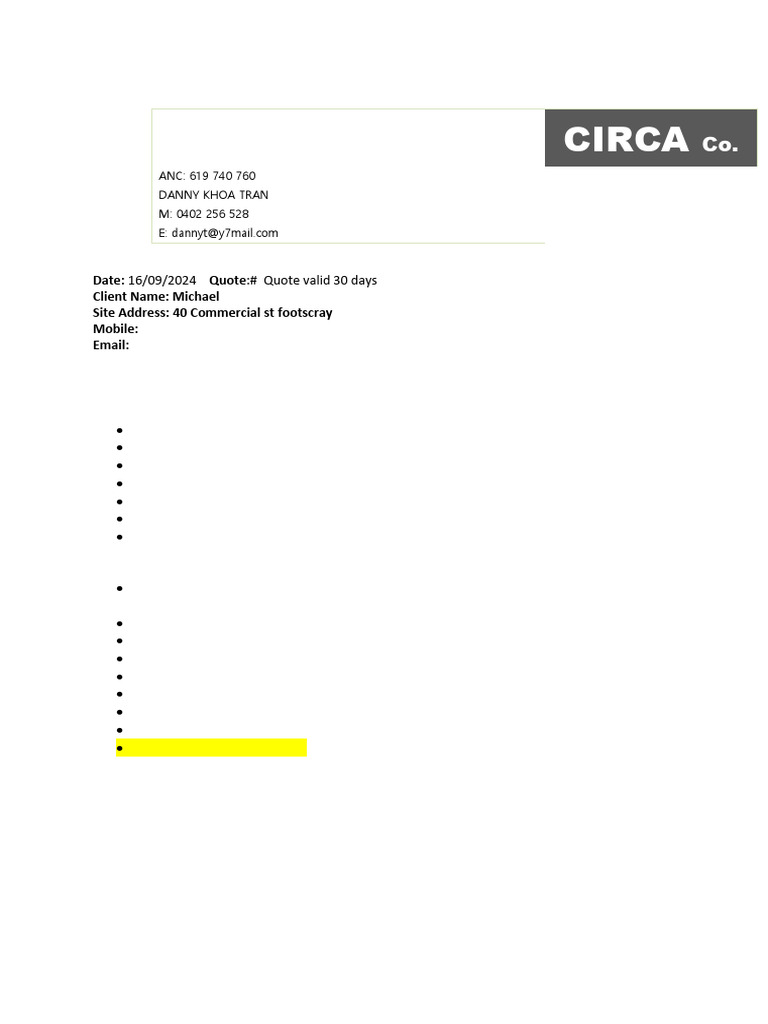 Detailed Construction Quote for Framing | PDF | Framing (Construction ...