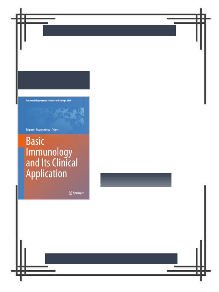 Basic Immunology and Its Clinical Application 2024th Edition Mitsuru ...
