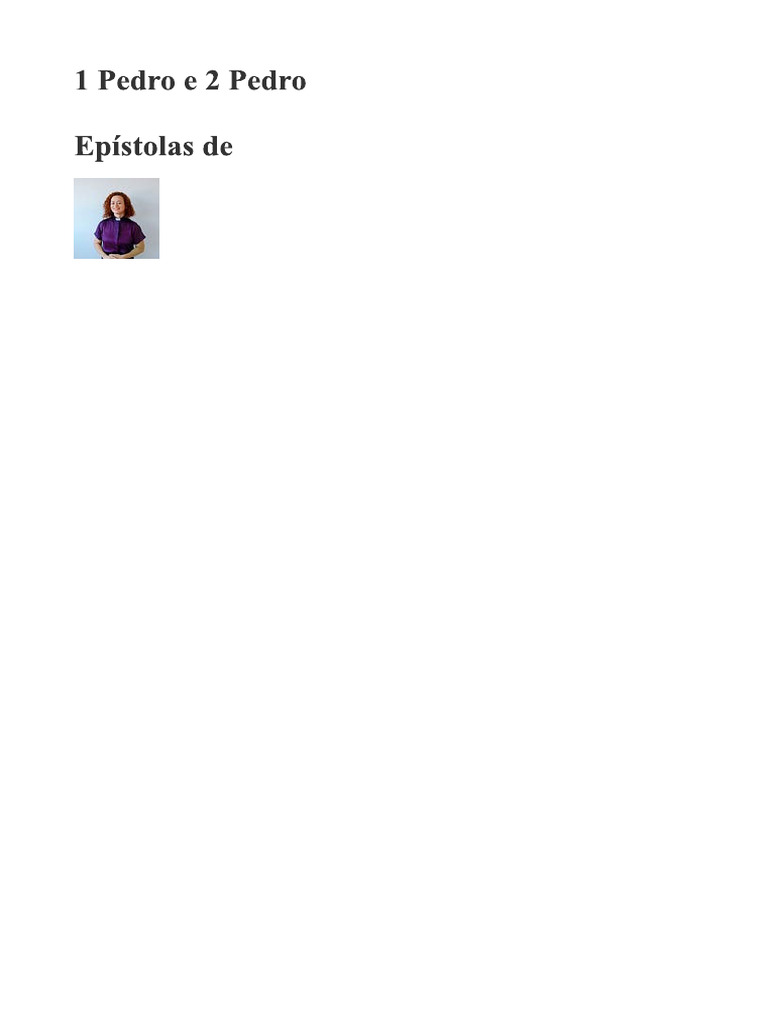 1 Pedro e 2 Pedro | PDF