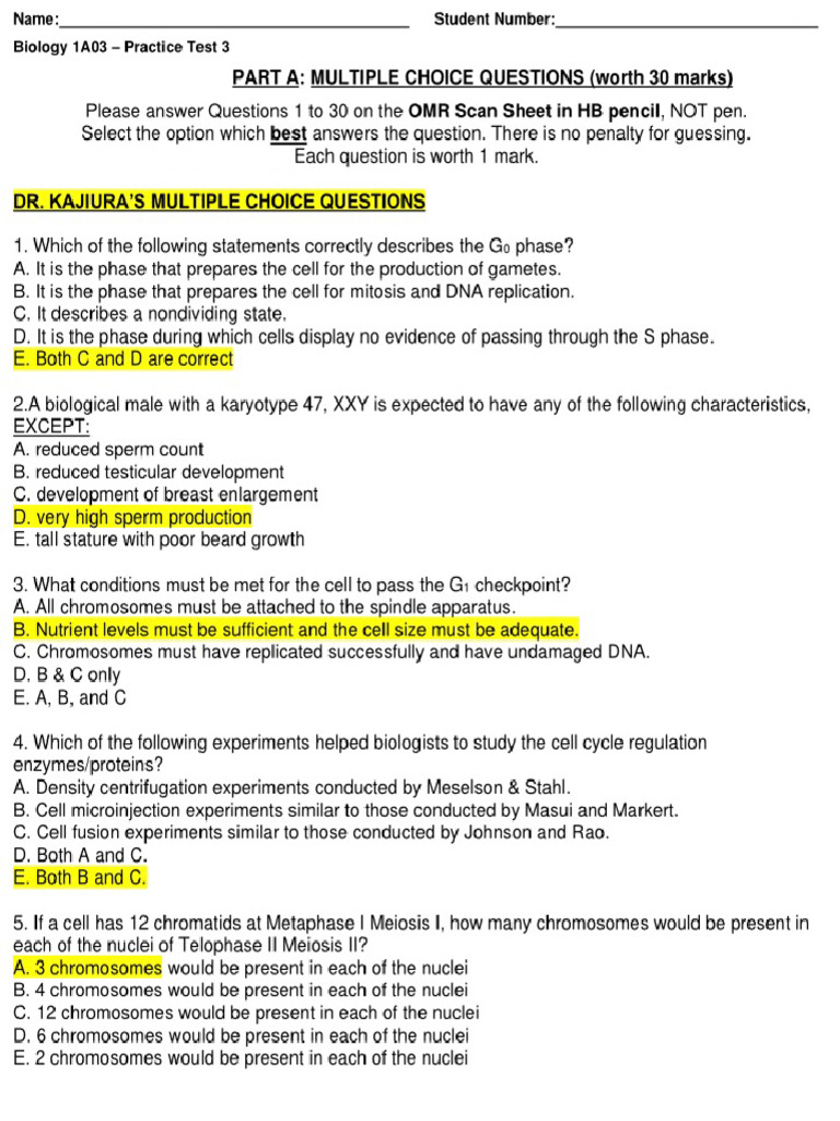 Practice Test Winter 2020 | PDF