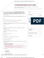 ANALISIS DATA STATISTIK REGRESI ANOVA SPSS - CONTOH SOAL PENGUJIAN HIPOTESIS SATU RATA-RATA DENGAN SAMPEL KECIL (N 30)