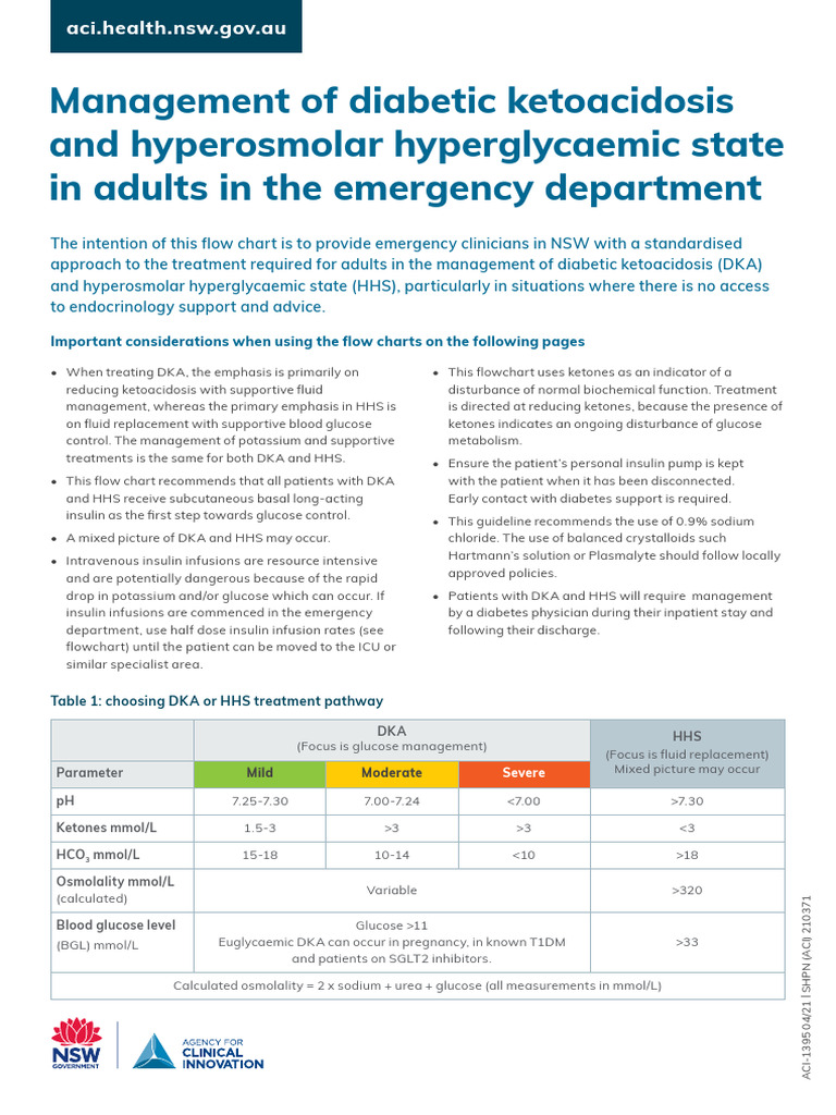 DKA and HHS Treatment Pathways Guide | PDF