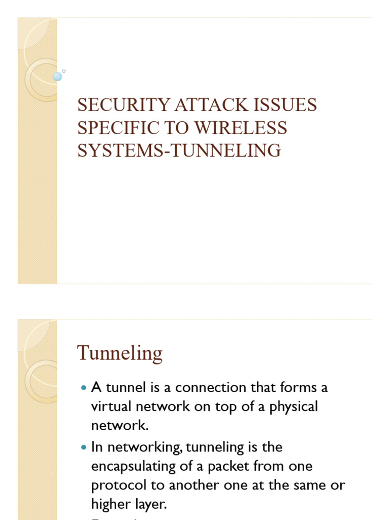Wireless VPN Security and Tunneling Guide | PDF | Virtual Private ...