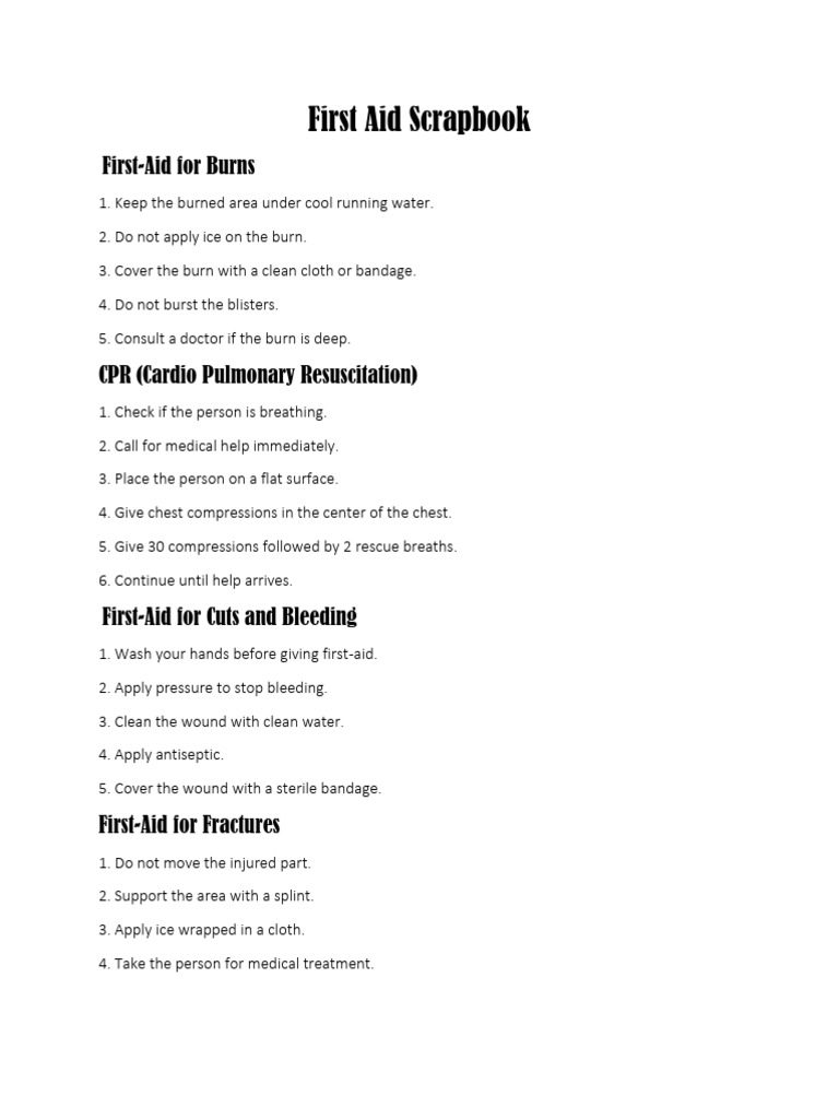 Essential First Aid Techniques Guide | PDF