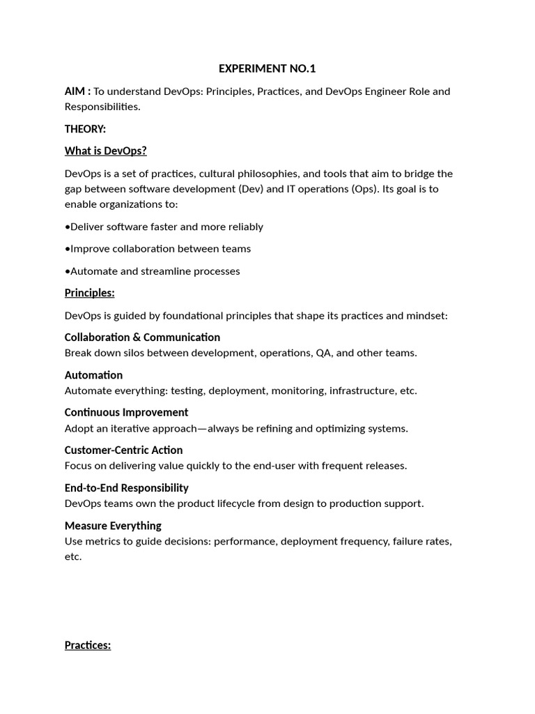 Experiment No 1 Ms Copy | PDF | Software Development | Information ...