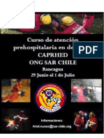 Curso de Atención Prehospitalaria en Desastres ONG SAR CHILE