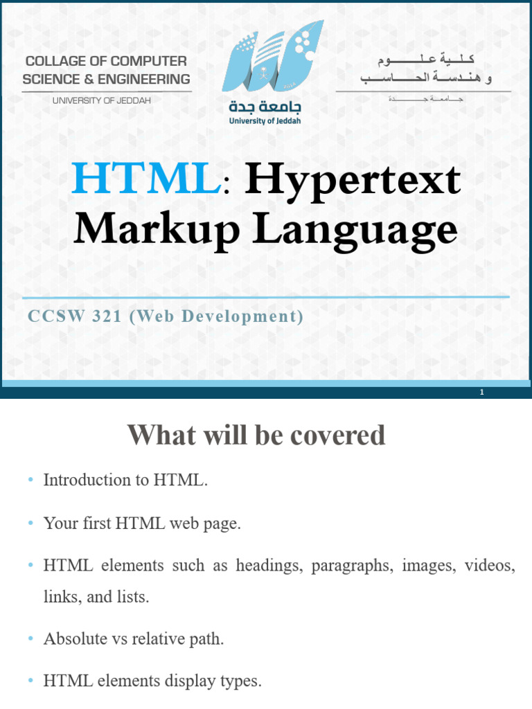HTML Basics for Web Development Guide | PDF | Hyperlink | Html