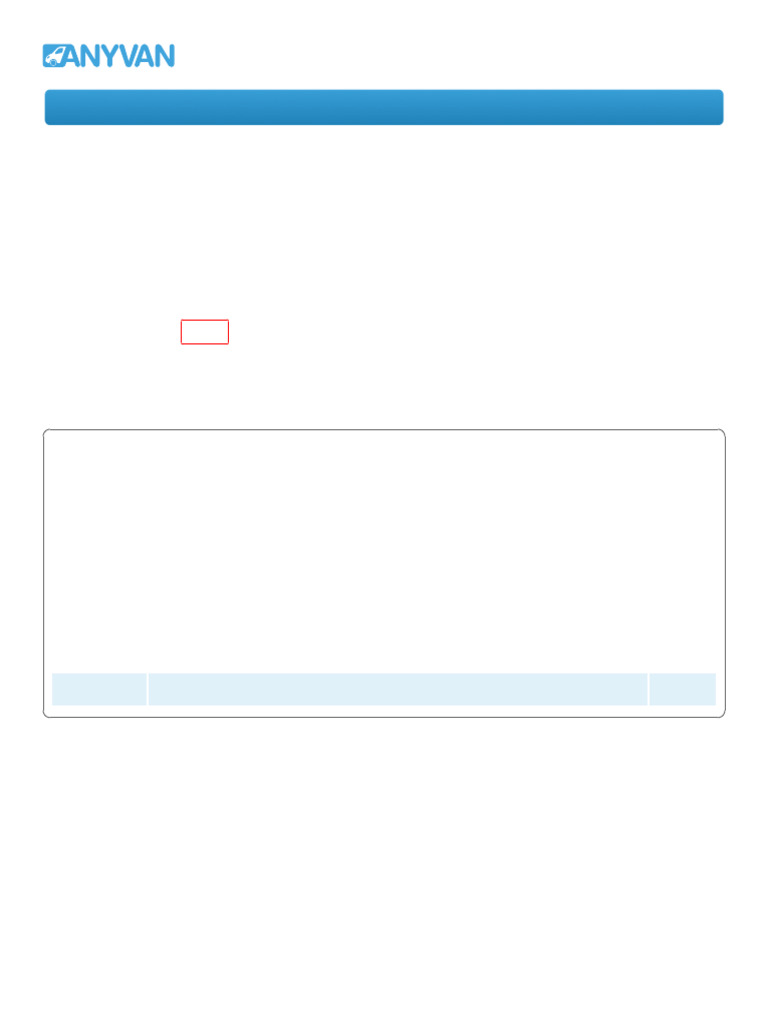 AnyVan Receipt for Services Paid | PDF