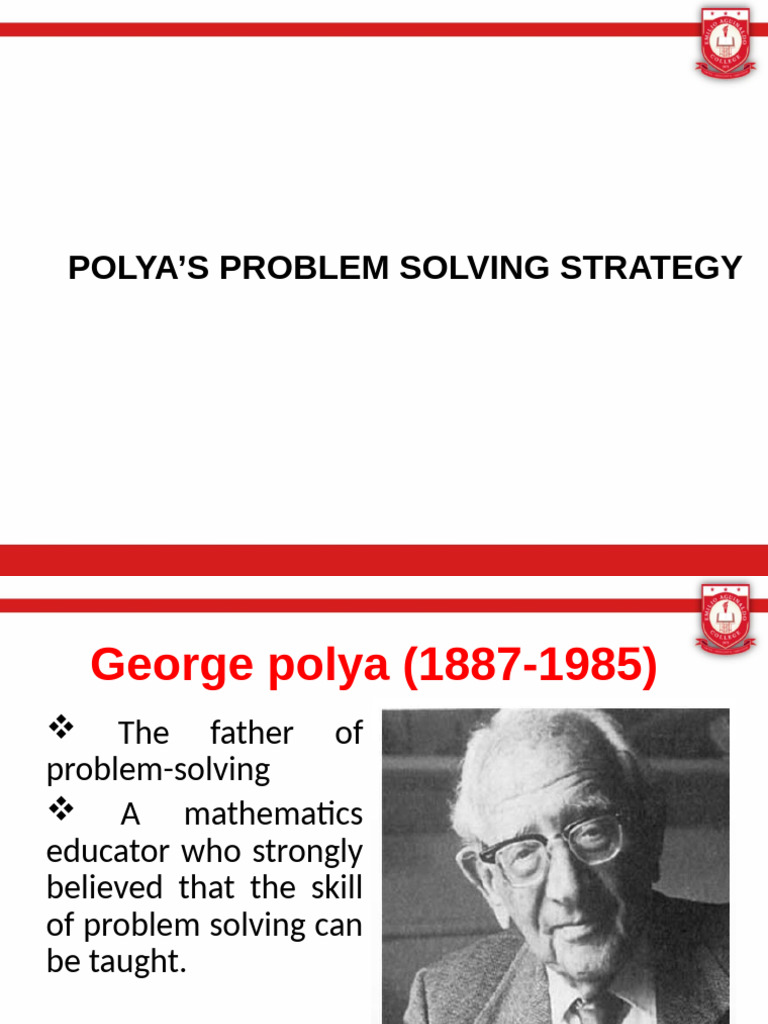 Polyas Problem Solving | PDF