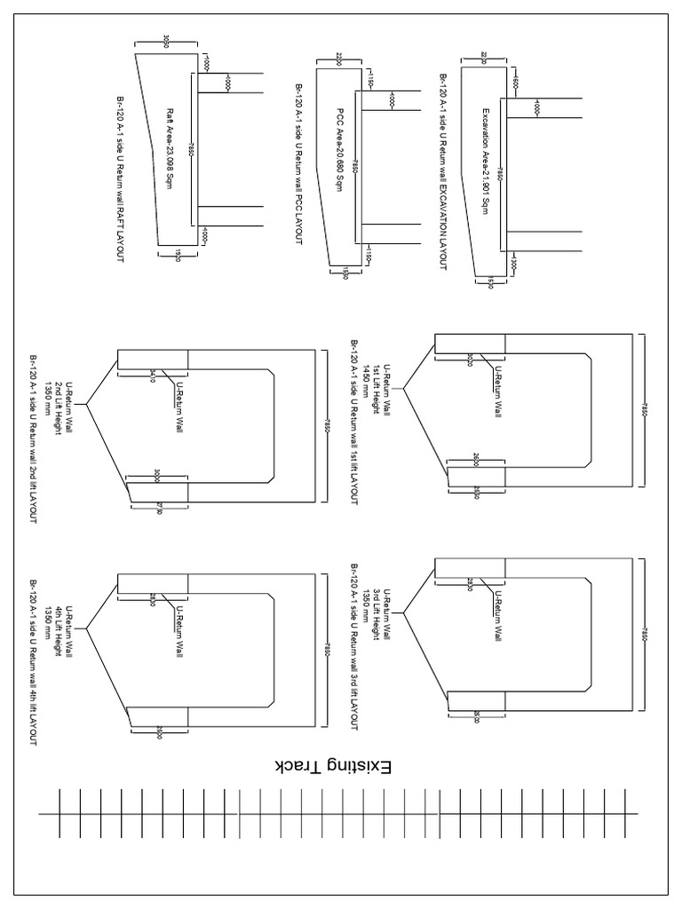 Br-120 A1 U Return Wall Layout | PDF