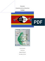 Polynomials: Extrapolation and Curve-Fitting Project: Swaziland
