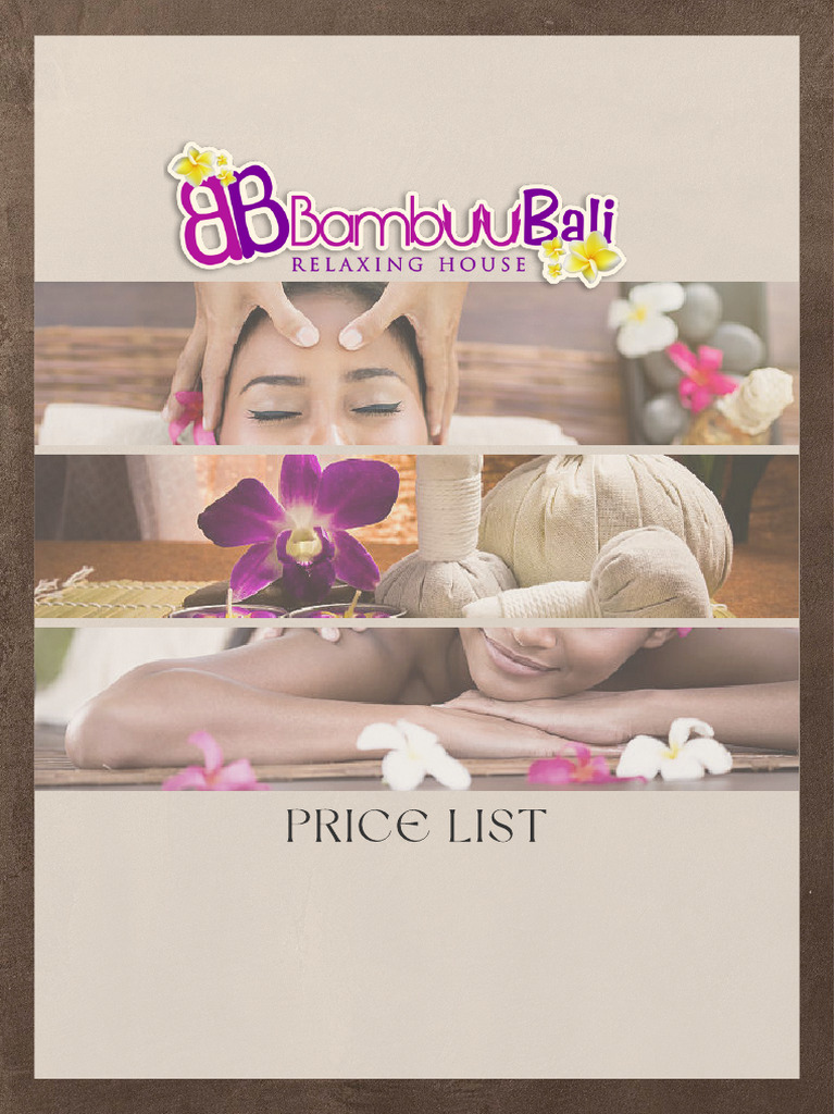 Comprehensive Massage Price List | PDF | Indonesian Rupiah
