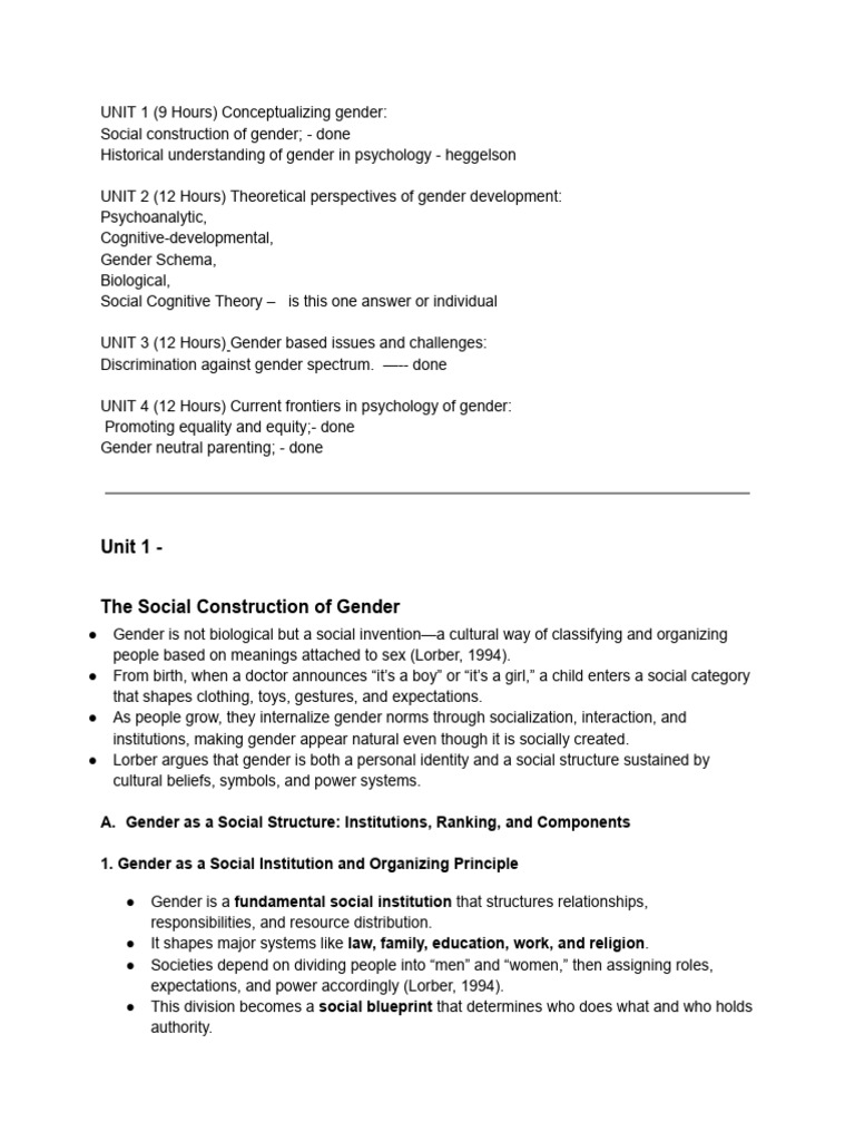 Understanding Gender as a Social Construct | PDF | Gender Studies | Gender