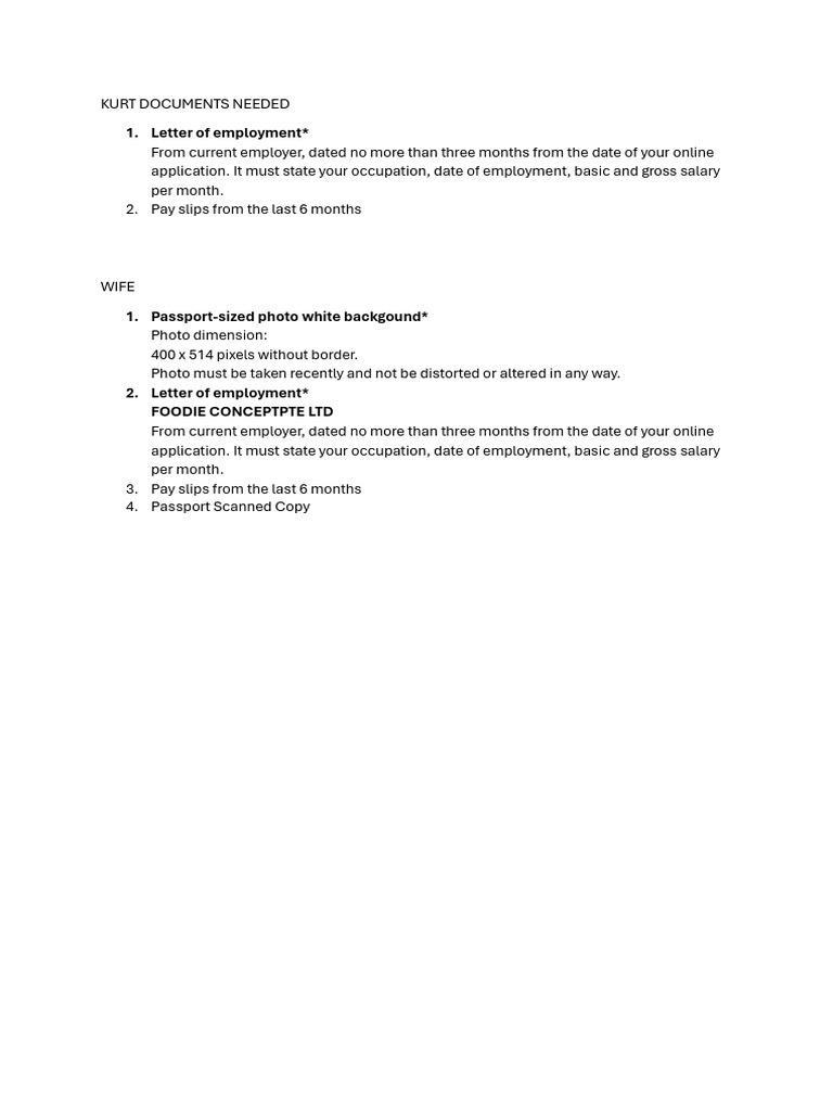 Documents Needed | PDF