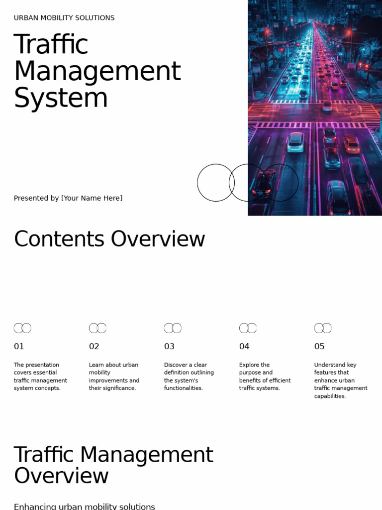 Urban Traffic Management Solutions | PDF | Traffic | Internet Of Things