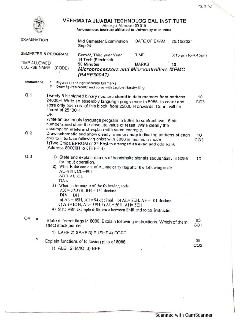 MPMC 1 | PDF