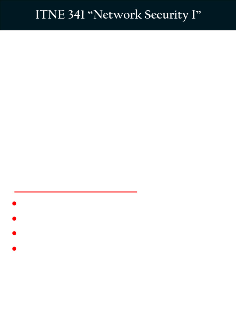 ITNE341 24252 Lecture 3 Network Security Services FORBB | PDF | Network ...