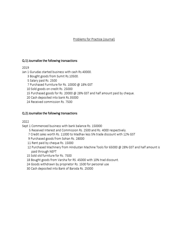 Journal Probs | PDF