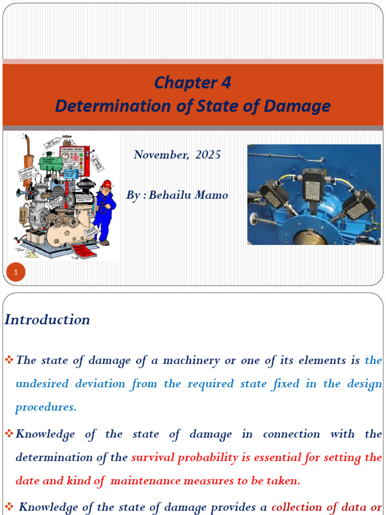 Chap 4 - Determination of State of Damage | PDF | Wear | Lubricant