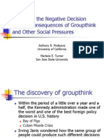 Organizational Behaviour Group Think and Group Shift Origin