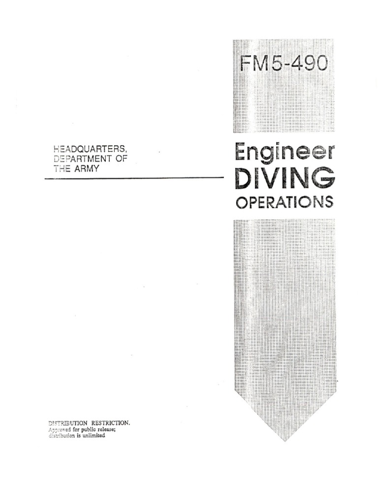US Army - Engineer Diving Operations FM 5-490 | PDF | Scuba Diving ...