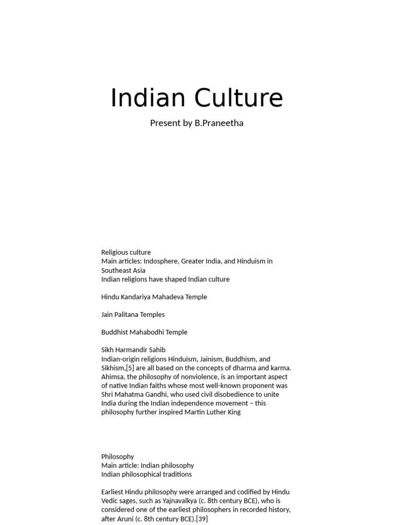 Overview of Indian Cultural Heritage | PDF