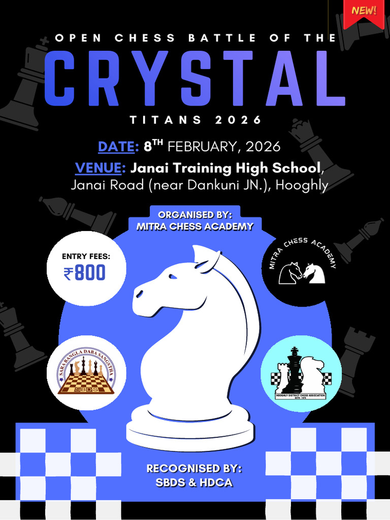 Crystal Open Chess Battle 2026 | PDF | Chess | Traditional Board Games
