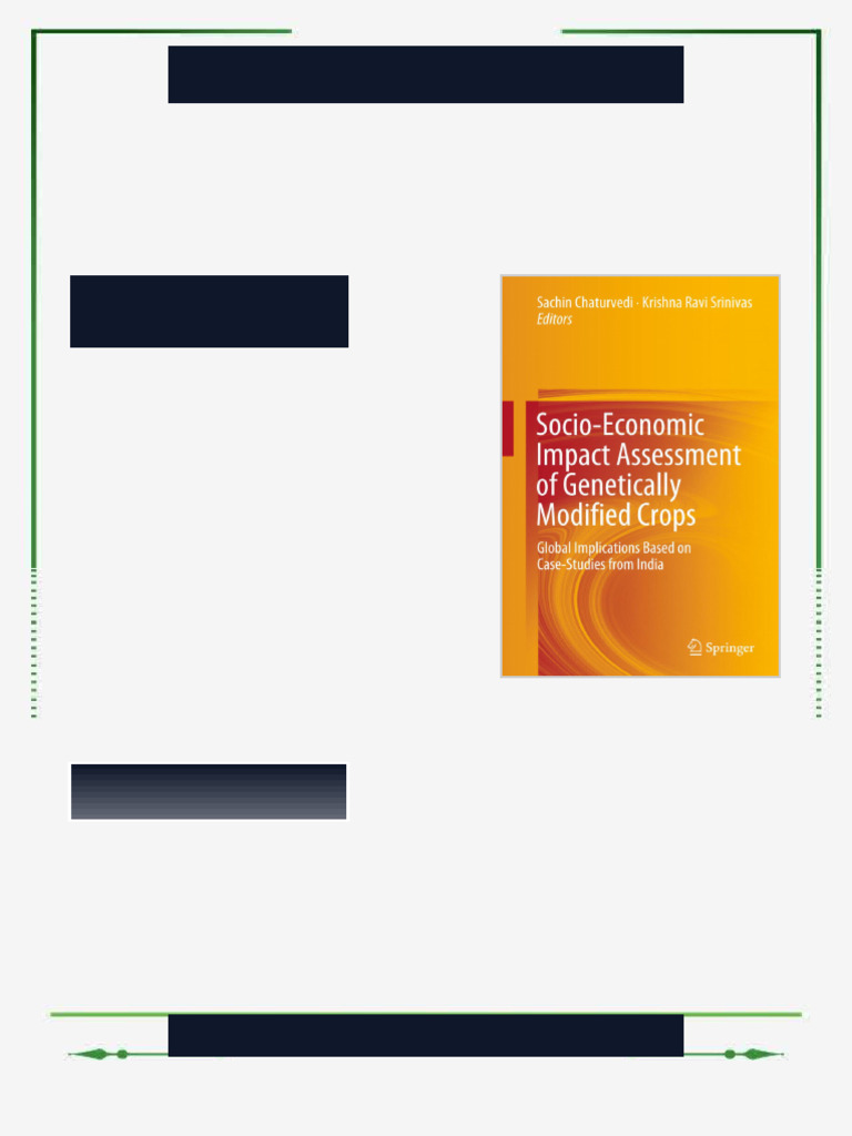 Socio Economic Impact Assessment of Genetically Modified Crops Global ...
